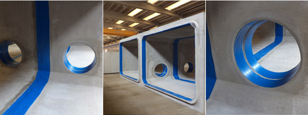 Simulation de la pose en usine pour contrôler l’alignement des cadres en beton