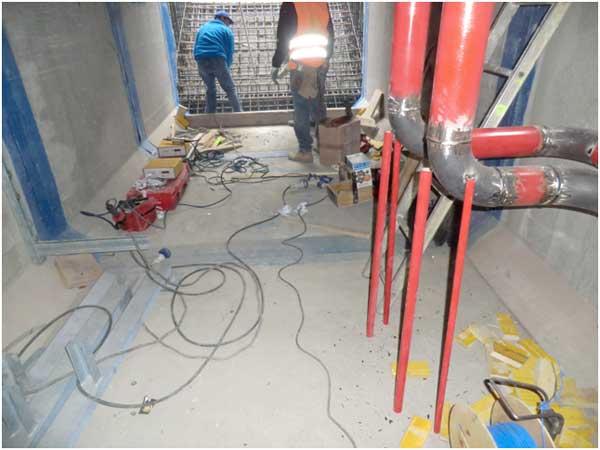 Phase d’avancement des travaux