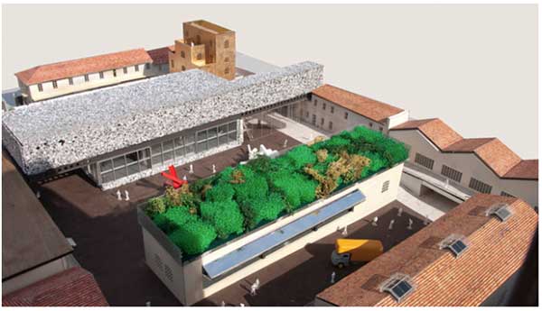 Rendu du nouveau Musée de la Fondation Prada à Milan