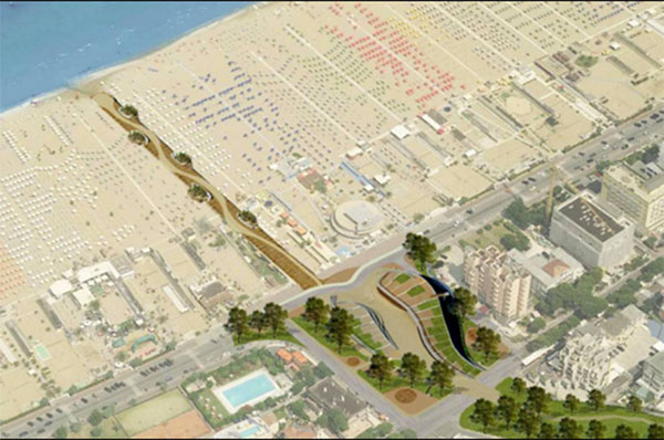 disegno del progetto ausa-rimini
