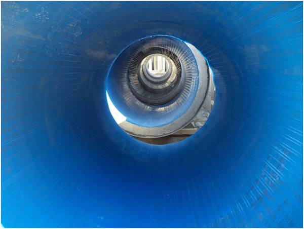 Particolare del rivestimento interno in liner HDPE T-Grip